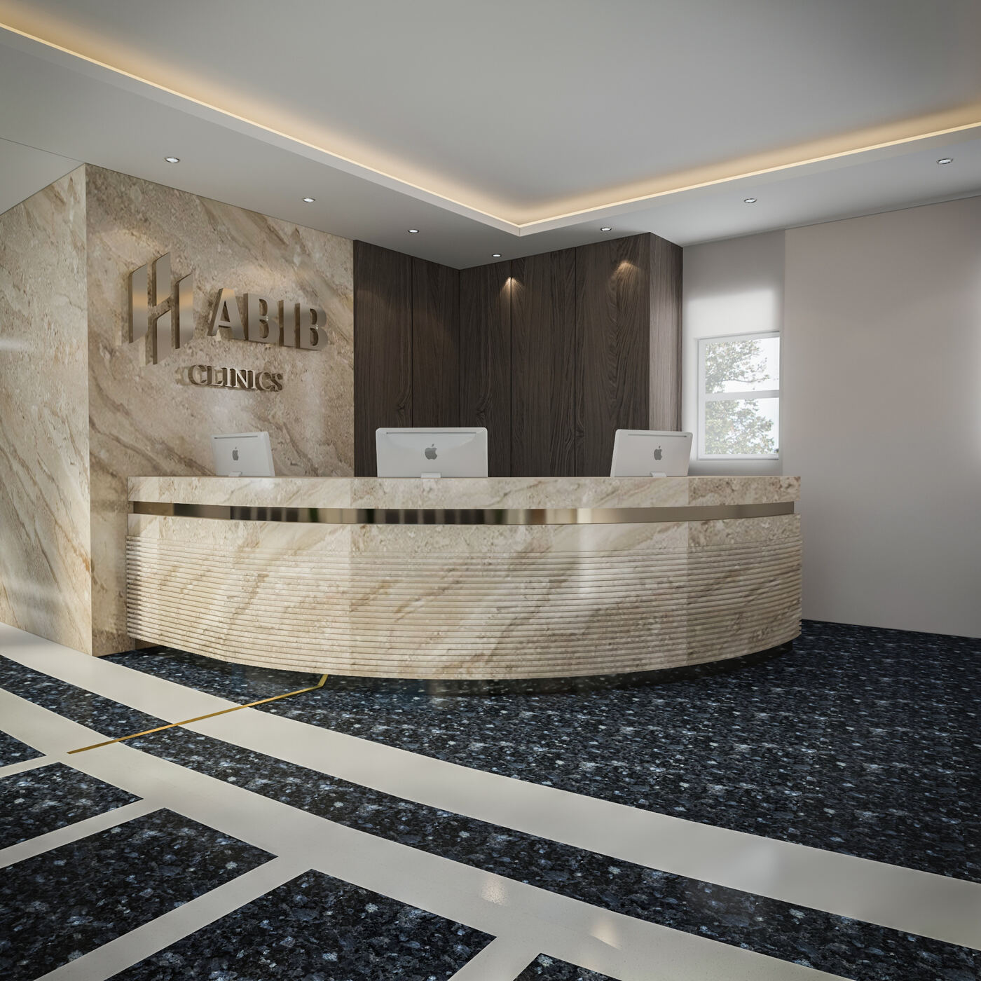 Medical center reception